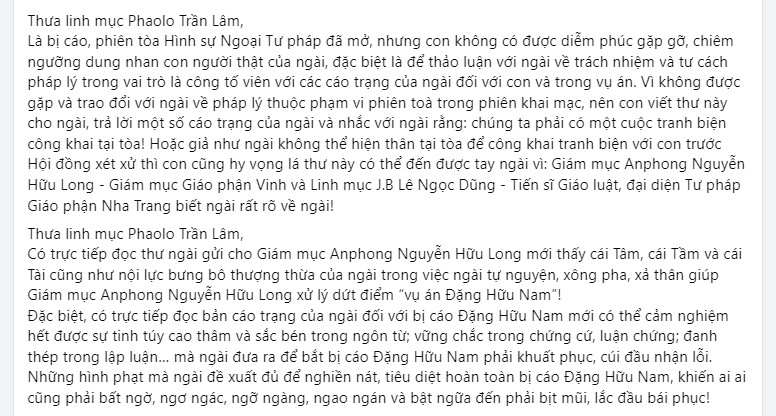 Linh mục Phaolô Trần Lâm là ai?